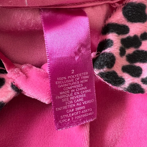 Disney Minnie Mouse Pink Sweater with Leopard Print Minnie Makeup Theme Size 2 - Picture 5 of 5